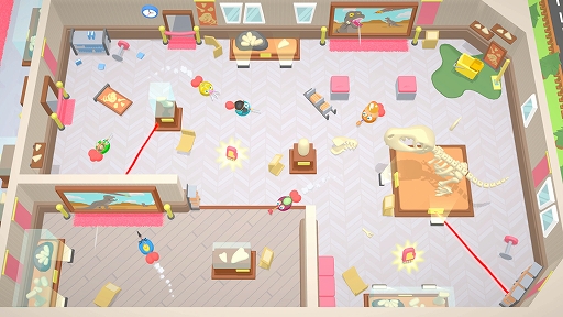 画像ギャラリー No.006のサムネイル画像 / 最大6人で挑む対戦ACT「Roombattle」本日リリース。突起物を装着したお掃除ロボットを操作し,敵のお尻の風船を割っていこう