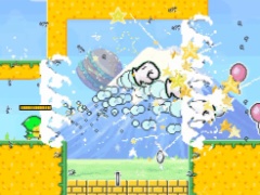 リズムに乗るのが気持ちよすぎる2Dアクション「紙装甲主人公と不死身のカエル」は，音楽を聴いてほしい開発者の思いが詰まっていた［BitSummit］