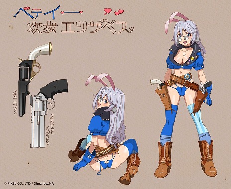 画像ギャラリー No.020のサムネイル画像 / ツインビーのShuzilow.HA氏をはじめ多数のクリエイターが参加。新作縦型STG「バウンティシスターズ」，Switch向けに12月18日リリース
