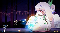 画像ギャラリー No.001のサムネイル画像 / 少女に変化した二振りの神通刀が悪鬼羅刹を切り伏せる。和風弾幕シューティング「百合太刀降魔伝」，Switch版を本日発売