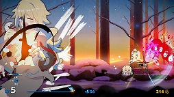 画像ギャラリー No.010のサムネイル画像 / 少女に変化した二振りの神通刀が悪鬼羅刹を切り伏せる。和風弾幕シューティング「百合太刀降魔伝」，Switch版を本日発売