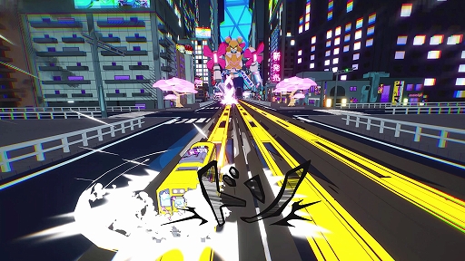 画像ギャラリー No.005のサムネイル画像 / 電車でスケボーのように空中トリックを決めまくるハイスピードACT「電車アタック」,PC / コンソール向けに配信開始