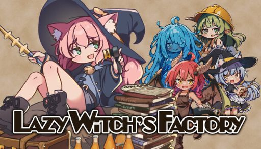 画像ギャラリー No.001のサムネイル画像 / 不労所得で生活したい魔女が工場建設に挑む。ドタバタローグライト工場SLG「Lazy Witch's Factory」,Steamストアページを公開