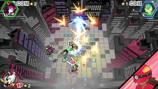 画像ギャラリー No.012のサムネイル画像 / 足場を切り離し，有利な陣地を作り上げる。陣取り対戦アクション「POGO Stadium」のNintendo Switch版が9月4日発売へ