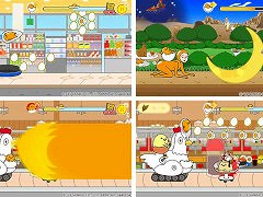 サンリオキャラクター「ぐでたま」が乗り物に乗ってゴールを目指す。Switch向け横スクロールアクション「ぐでたまらん」，9月18日に発売