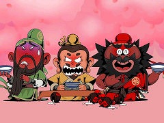 シュールでおバカなリズムゲーム「リズムホテル」，TGS 2025に出展。桃園の誓いで言葉に詰まる張飛など，偉人を扱ったブラックユーモアが満載