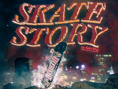 ガラスの悪魔がスケボーで月を目指す。アーティスティックなグラフィックスが特徴の「Skate Story」，Switch2版を2025年内発売へ