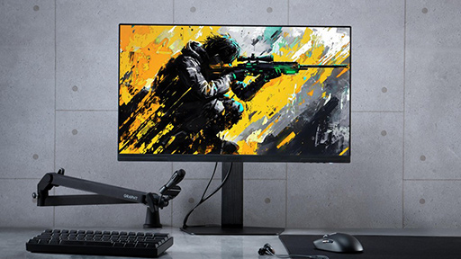 画像ギャラリー No.002のサムネイル画像 / MSYがFPSゲーマー向け製品「THE SHOOTER」シリーズを始動。第1弾は量子ドット液晶＋Mini LEDの24.5インチディスプレイ