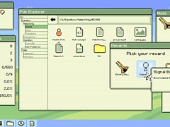 カーソルとなってデスクトップをさまよい，ウイルスを囲んで戦う。「Identifile: Desktop Dungeon」インプレッション［TGS2025］