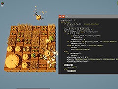ドローンをプログラミングして各種タスクを自動化する農業パズルゲーム「農家はReplace() されました」，正式版をSteamでリリース