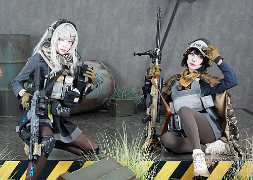 画像ギャラリー No.046のサムネイル画像 / ポスアポ系の美少女ミリタリー「Gate of Gates」。10人の機械仕掛けな少女の戦闘服＆日常服姿に，1つは刺され［G-STAR 2025］