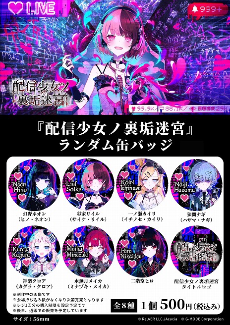 画像ギャラリー No.007のサムネイル画像 / 迷宮に閉じ込められた5人の少女の脱出劇を描くノベルRPG「配信少女ノ裏垢迷宮」，ティザーPVを公開。出演キャスト情報も明らかに