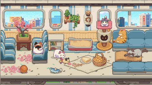 画像ギャラリー No.009のサムネイル画像 / ネコたちを電車に乗せて，まったり旅をするデスクトップ放置型ゲーム「ネコの車掌さん」，Steamストアページを公開。配信時期は2026年内