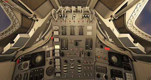 画像ギャラリー No.011のサムネイル画像 / 膨大な数のスイッチや計器におののく。「Reentry - A Space Flight Simulator」で,アポロ宇宙船の操縦(のごく一部)を体験してみた