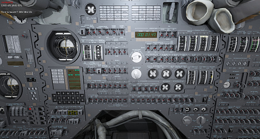 画像ギャラリー No.019のサムネイル画像 / 膨大な数のスイッチや計器におののく。「Reentry - A Space Flight Simulator」で,アポロ宇宙船の操縦(のごく一部)を体験してみた