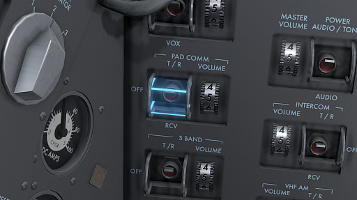 画像ギャラリー No.065のサムネイル画像 / 膨大な数のスイッチや計器におののく。「Reentry - A Space Flight Simulator」で,アポロ宇宙船の操縦(のごく一部)を体験してみた