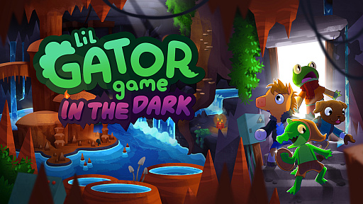 画像ギャラリー No.005のサムネイル画像 / 「Lil Gator Game」,待望の日本語対応パッチとDLC「In The Dark」を2026年2月12日にリリース。子ワニたちが島で冒険するアクションADV