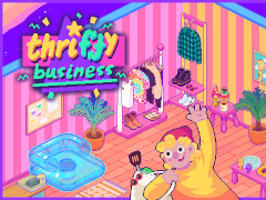 90年代レトロポップなお店を経営する「Thrifty Business ヴィンテージショップへようこそ」，2026年に発売