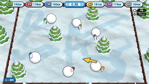 画像ギャラリー No.005のサムネイル画像 / PC/Switch「すべって！なげて！スノーパーティ」配信開始。雪合戦や氷上バトルなど，雪をテーマにした簡単操作のパーティゲーム