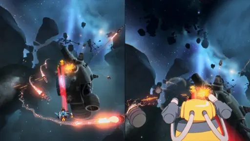 画像ギャラリー No.018のサムネイル画像 / レトロアニメ調の2人協力プレイタイトル「オービタルズ」の発売日が9月3日に決定