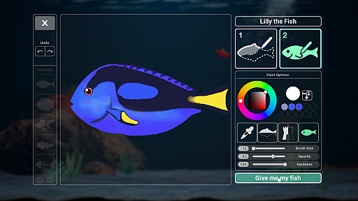 画像ギャラリー No.001のサムネイル画像 / 魚,植物,潜水艦など好きなものを描いて水槽を作り上げるサンドボックス「Drawquarium」,Steamストアページを公開中