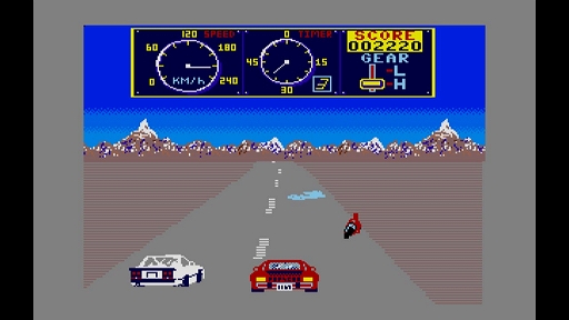 画像ギャラリー No.002のサムネイル画像 / 「EGGコンソール マッドライダー MSX2」本日配信。次々と現れる車やバイク,障害を避けながらゴールを目指す王道のレースゲーム