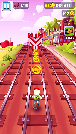 画像ギャラリー No.004のサムネイル画像 / ランニングアクションの決定版がApple Arcadeでリリース! 広告・課金ナシで無限に走れる「Subway Surfers+」(今日から始めろApple Arcade #60)