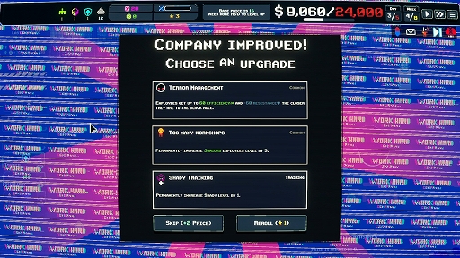 画像ギャラリー No.003のサムネイル画像 / ブラック企業運営ローグライト「MANIFESTO」,デモ版をSteamでリリース。従業員が力尽きてもお構い無し。用済みになったら謎の空間へポイ