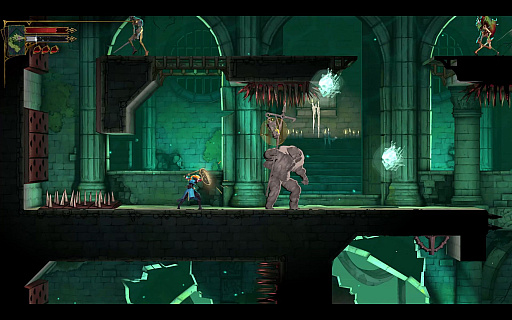 画像ギャラリー No.012のサムネイル画像 / ［プレイレポ］「Castlevania: Belmont’s Curse」は，「悪魔城ドラキュラ」らしい，骨太なアクションと探索を堪能できる完全新作