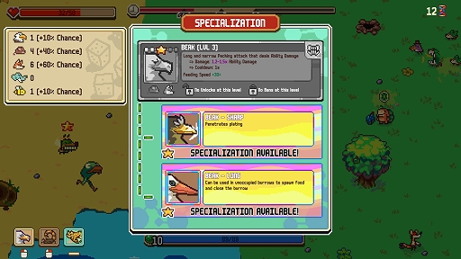 Everything is Crab: 生物進化ローグライト