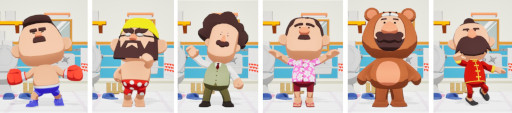 画像ギャラリー No.010のサムネイル画像 / おじさんだらけのパーティーゲーム「BLOKES on BLOCKS」，PC/Switch向けにリリース。最大6人のオンライン対戦に対応