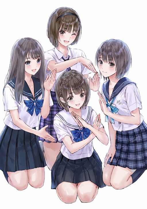 画像ギャラリー No.001のサムネイル画像 / 「ブルリフ」シリーズを1本にまとめた「BLUE REFLECTION Quartet: 少女たちのキセキ」が本日発売。発売記念イラストとトレイラーが公開