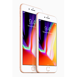 画像ギャラリー No.009のサムネイル画像 / Apple，前面ほぼ全体を有機ELパネルが覆う「iPhone X」を発表。既存路線を継承するスマートフォン「iPhone 8 Plus」「iPhone 8」も