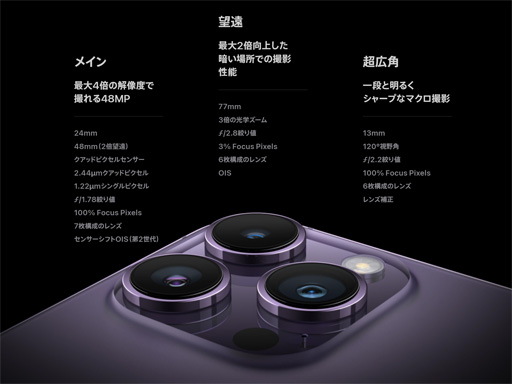 画像ギャラリー No.012のサムネイル画像 / Apple，新しい「iPhone 14」「iPhone 14 Pro」を発表。Proシリーズはスペックを大幅強化で9月16日発売
