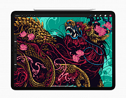 画像ギャラリー No.010のサムネイル画像 / 第4世代「iPad Pro」が発表。A12Z Bionicチップを採用，デュアルカメラ＆LiDARスキャナを搭載。角度調整が可能な「Magic Keyboard」も