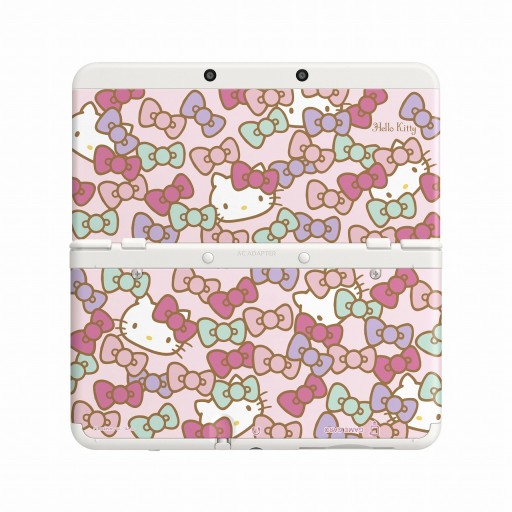 画像ギャラリー No.001のサムネイル画像 / 「ハローキティ」デザインのNewニンテンドー3DS用きせかえプレートが11月28日発売。本体とセットになったお得なパックも