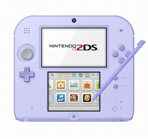 画像ギャラリー No.018のサムネイル画像 / 「ニンテンドー2DS」の単品販売が2016年9月15日よりスタート。ラベンダーやブルーなど5色のカラーがラインナップ