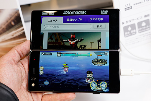 画像ギャラリー No.031のサムネイル画像 / ZTEの2画面スマホ「M Z-01K」テストレポート。復活のMEDIAS W的二つ折り端末は快適な“ながらゲームマシン”の可能性を秘める