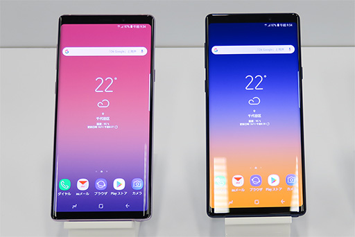 画像ギャラリー No.002のサムネイル画像 / 「Galaxy Note9」や「Xperia XZ3」などが登場。auの2018年秋冬モデル新型スマートフォンは4機種展開に