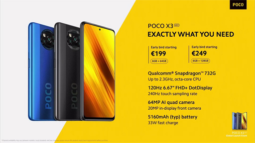 画像ギャラリー No.005のサムネイル画像 / Xiaomi,4眼式カメラ搭載のミドルクラススマホ「POCO X3 NFC」を発表。搭載SoCはSnapdragon 732G