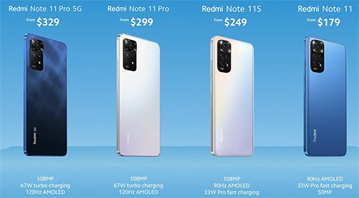 画像ギャラリー No.003のサムネイル画像 / Xiaomi,ミドルクラス市場向けスマホ「Redmi Note 11」シリーズを発表。上位モデルで1億800万画素カメラを搭載