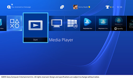 画像ギャラリー No.002のサムネイル画像 / PS4のMedia Playerアプリが北米で6月15日に提供開始。USBメモリやホームサーバー上にあるビデオや音声をPS4で再生可能に