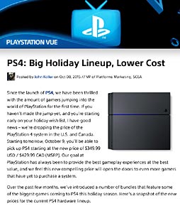 画像ギャラリー No.002のサムネイル画像 / アメリカ/カナダでもPS4本体が値下げ。標準モデルは349.99ドルとなりXbox Oneと同価格に