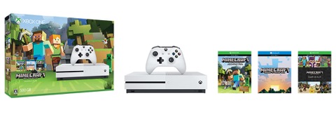 画像ギャラリー No.001のサムネイル画像 / Xbox One S 500GB(Minecraft 同梱版)が2017年1月26日に税別2万9980円で販売開始。Xbox One版,追加DLC 13個,Win 10版が同梱