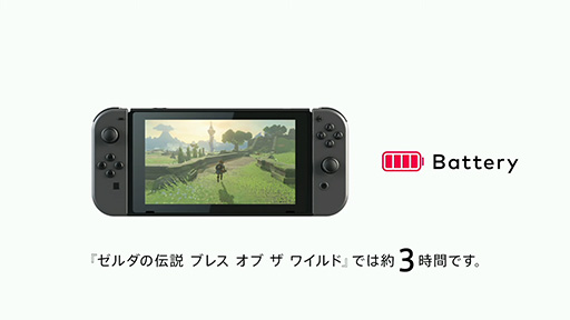 画像ギャラリー No.001のサムネイル画像 / 「Switch」のバッテリー駆動時間は2.5〜6.5時間,充電はUSB Type-C端子から可能に
