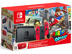 「スーパーマリオ オデッセイ」とJoy-Con（レッド），キャリングケースを同梱したNintendo Switch本体セットが10月27日発売