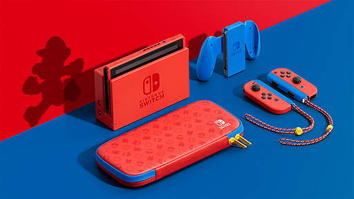 画像ギャラリー No.003のサムネイル画像 / Switch新色「マリオレッド×ブルー セット」が2月12日に発売へ。本体カラーを変更した初のセットで，予約受付は1月25日より順次開始