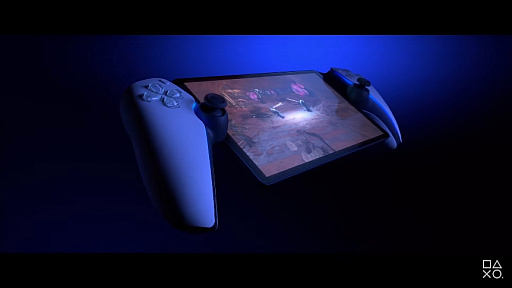 画像ギャラリー No.001のサムネイル画像 / PlayStation 5のゲームを手元で楽しめる? コントローラとディスプレイが一体化した新デバイスが発表に。ワイヤレスイヤホンも