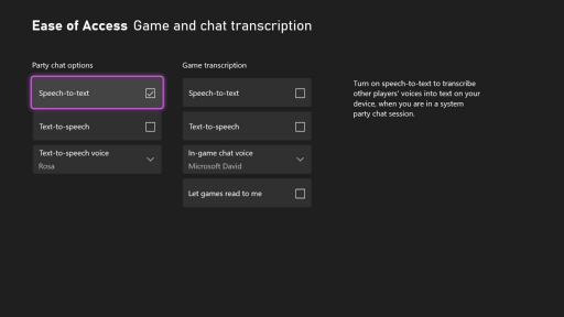 画像ギャラリー No.001のサムネイル画像 / Xboxプラットフォームのパーティチャットに自動文字起こし機能&読み上げ機能が実装