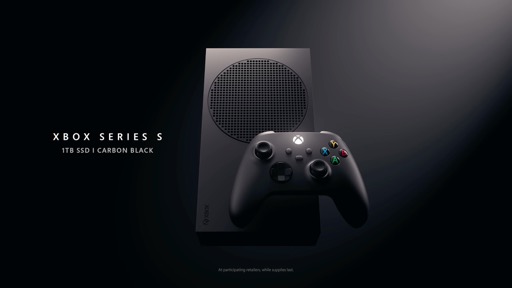 画像ギャラリー No.001のサムネイル画像 / Xbox Series Sのカーボンブラックモデル発表。搭載SSDは1TBで発売は9月1日